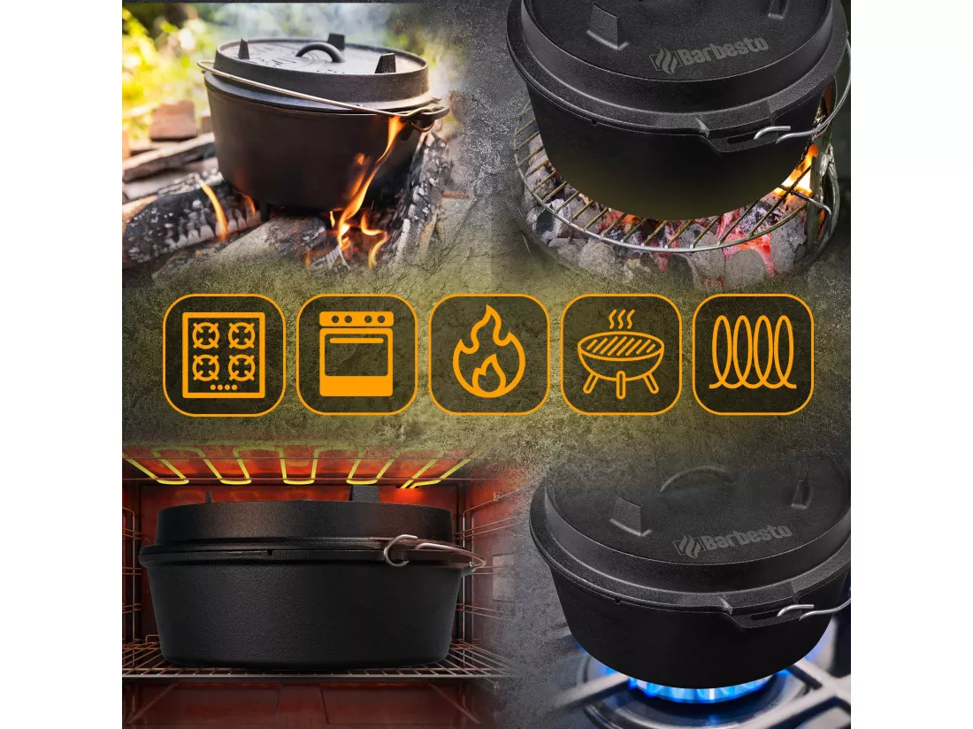 Dutch Oven - Fonte - 5,7L - Noir