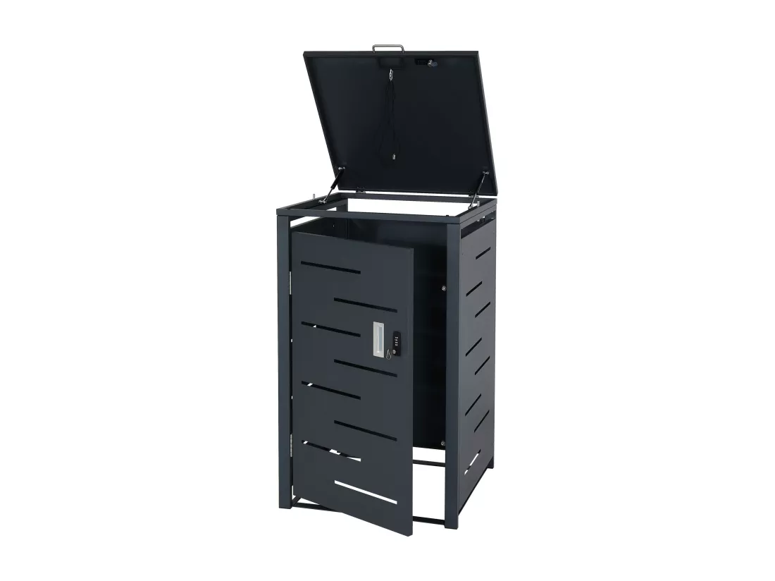 Cache-poubelle MCW-E83 (1), anthracite, acier 24kg