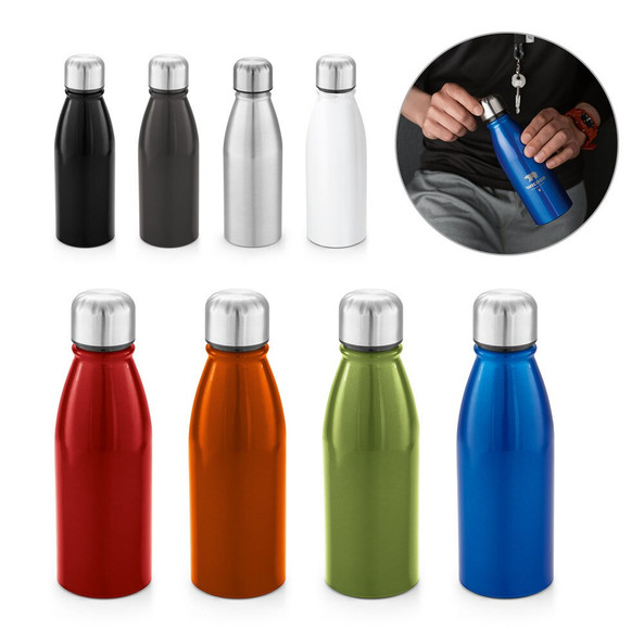 hi!dea 94063 - Bouteille de sport en aluminium 500 mL