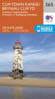 Clwydian Range, Prestatyn, Mold and Ruthin - OS Explorer Map 265 (Sheet map, folded)
