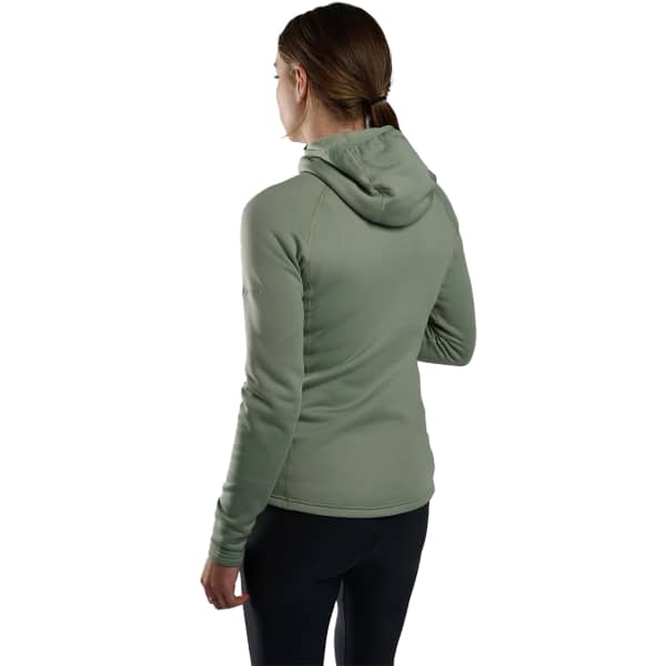 Veste polaire randonnée MONTANE FURY HOODIE W PALE SAGE