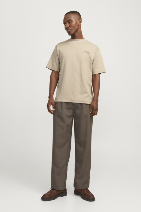 Jack & Jones beige heren t-shirt