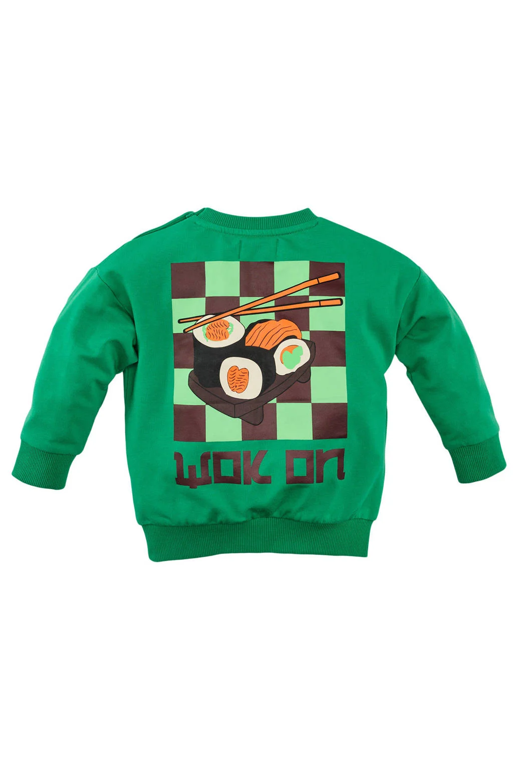 Z8 mini sweater Tijl met backprint groen