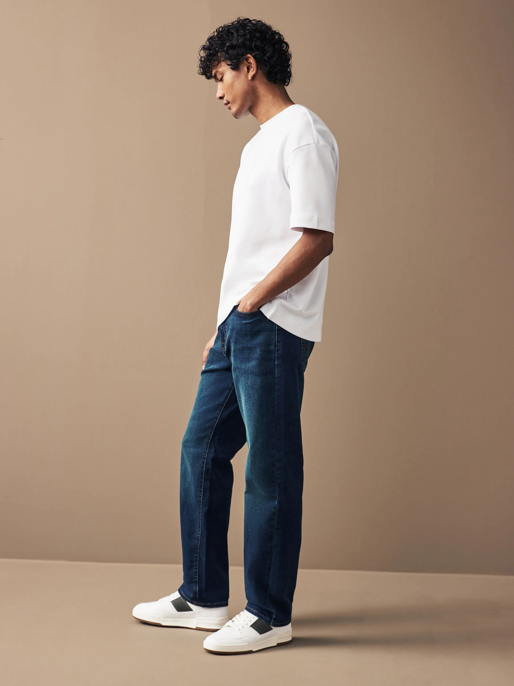 Blauw - Straight fit - Motionflex jeans