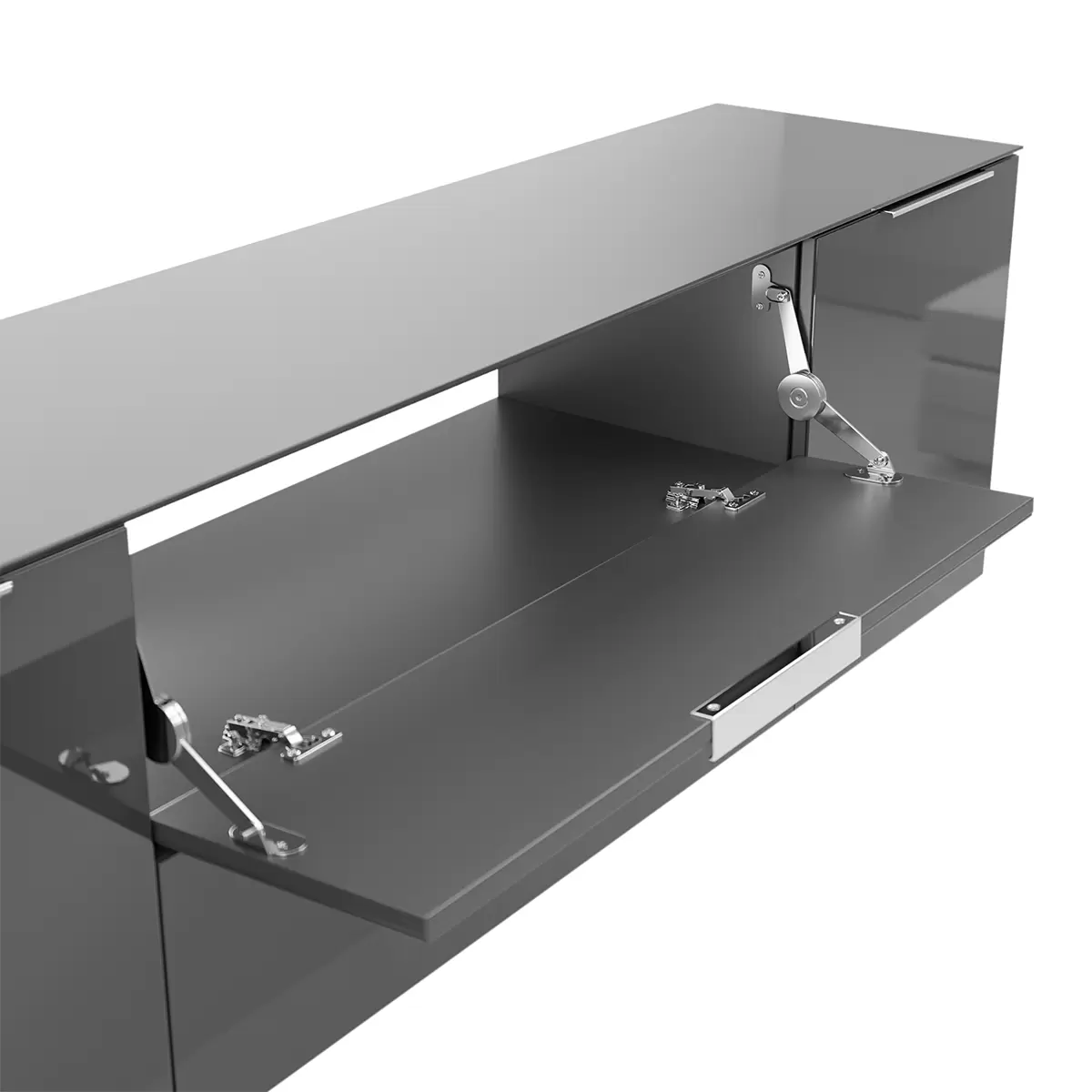 Lowboard 2T1K1S Style Schwarz