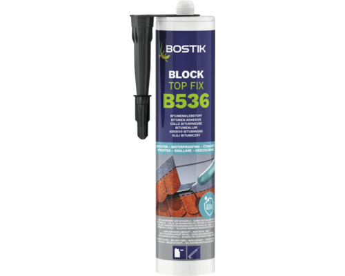 Bostik BLOCK B536 TOP FIX bitumen koudlijm 445 g