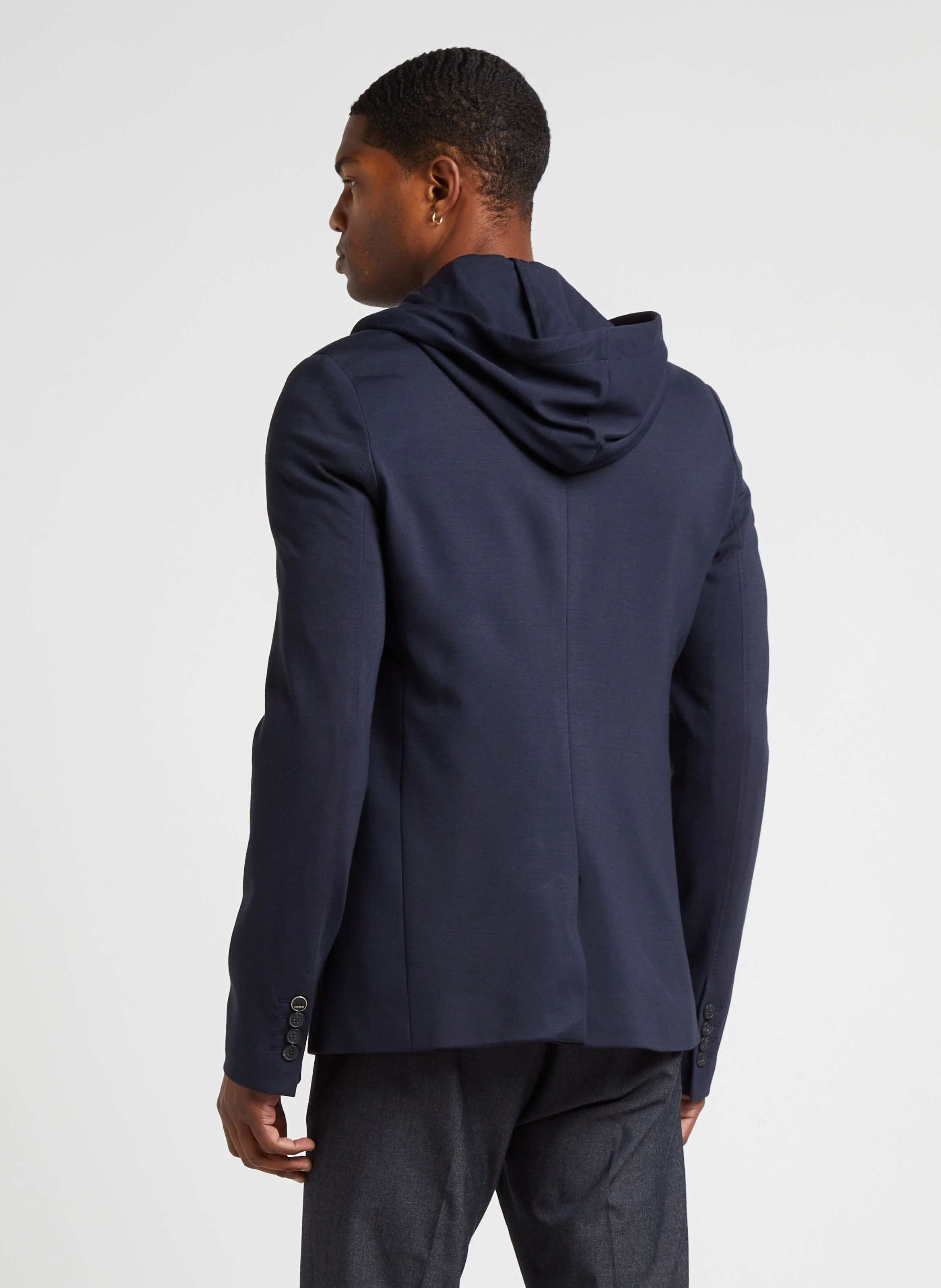 Veste col tailleur avec gilet amovible | Bleu