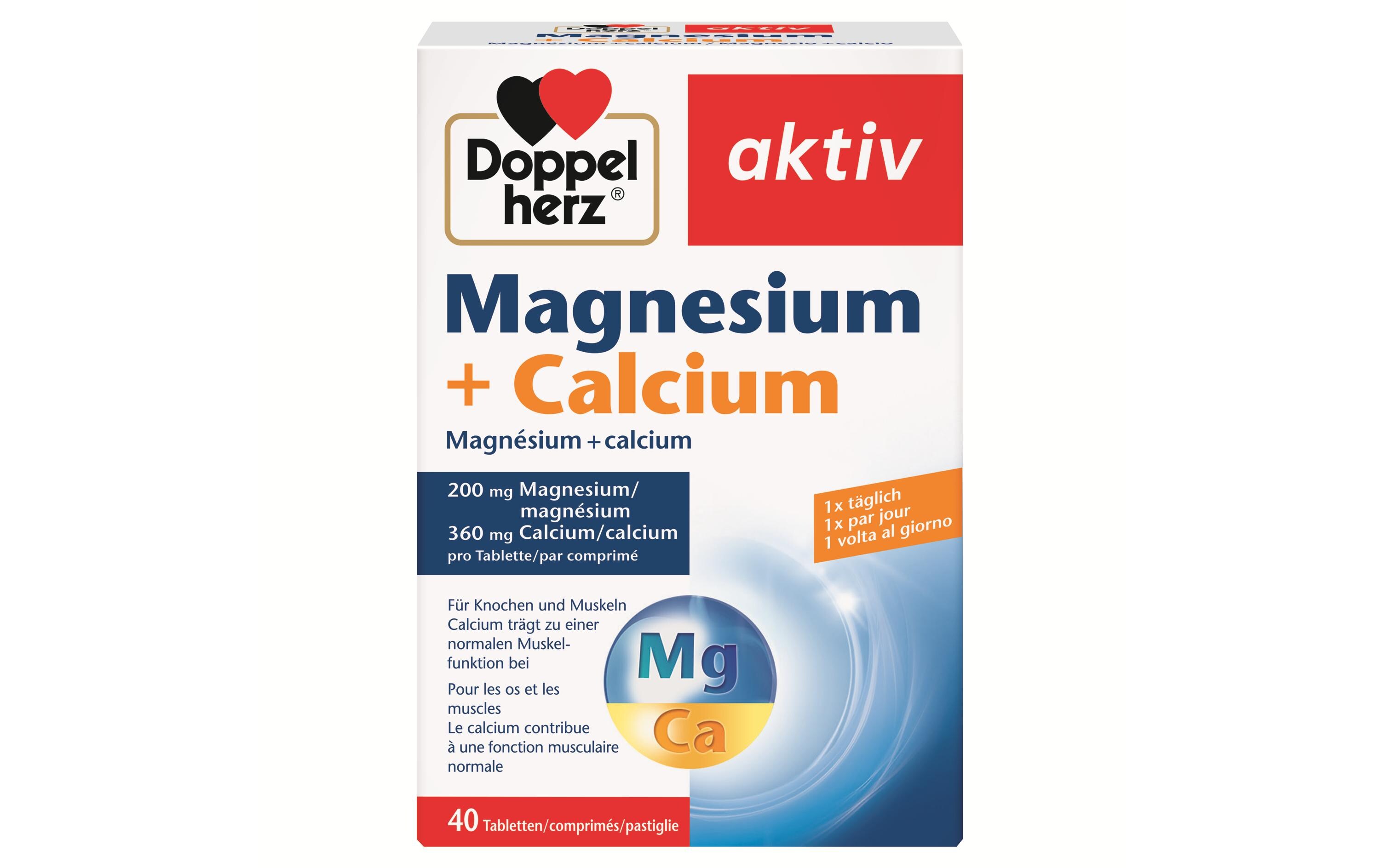 Magnesium + Calcium 40 StückTabletten