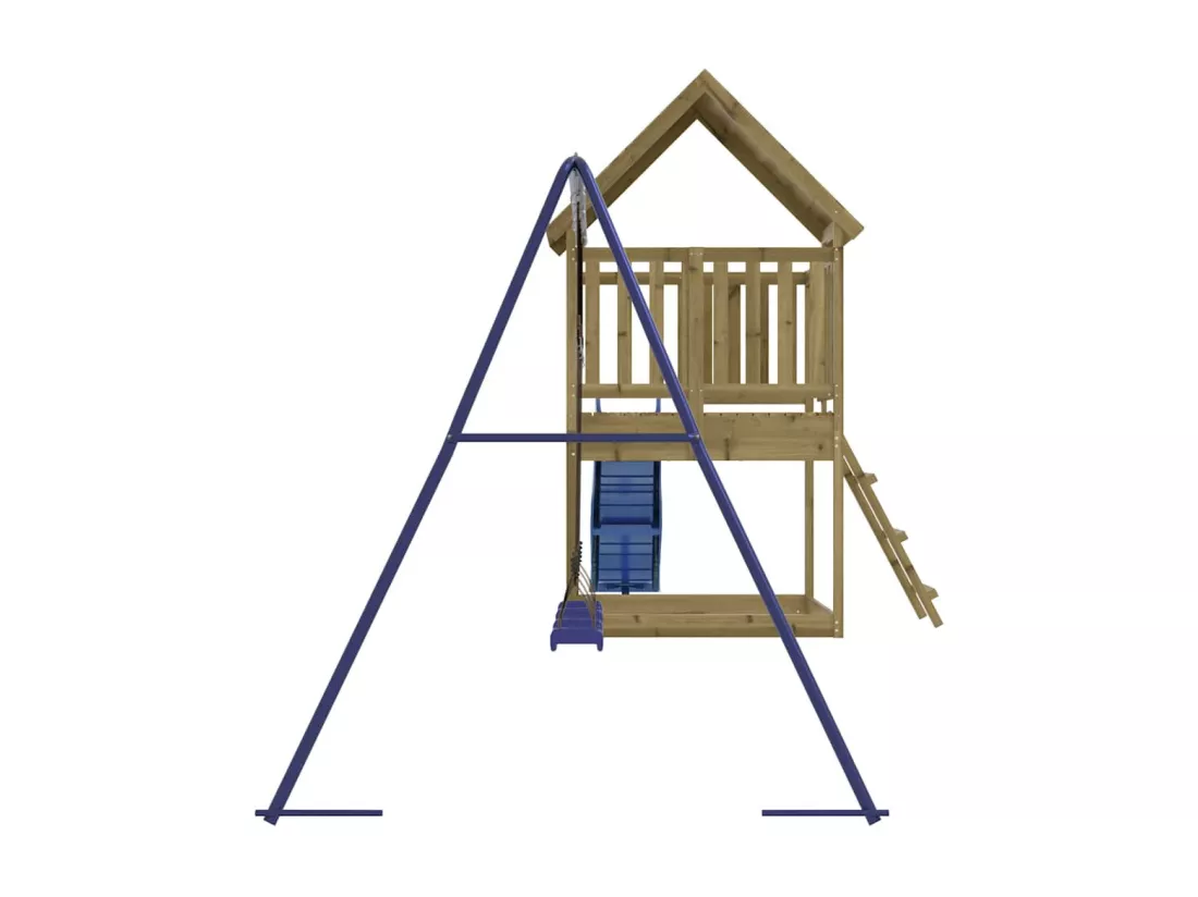 Aire de jeux d'extérieur bois de pin imprégné
