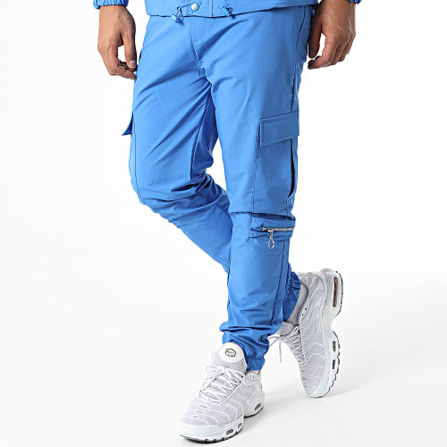 Ensemble Veste Zippée Et Pantalon Jogging KL-2073 Bleu