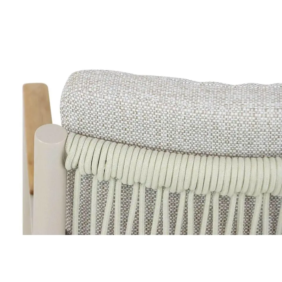 Tuinset 4 personen 125 cm Aluminium/rope Taupe Coco Sevilla/Ancona