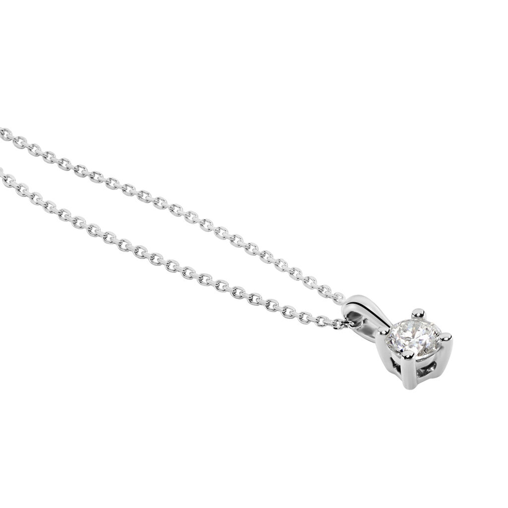 Collier Victoria Platine Blanc Diamant
