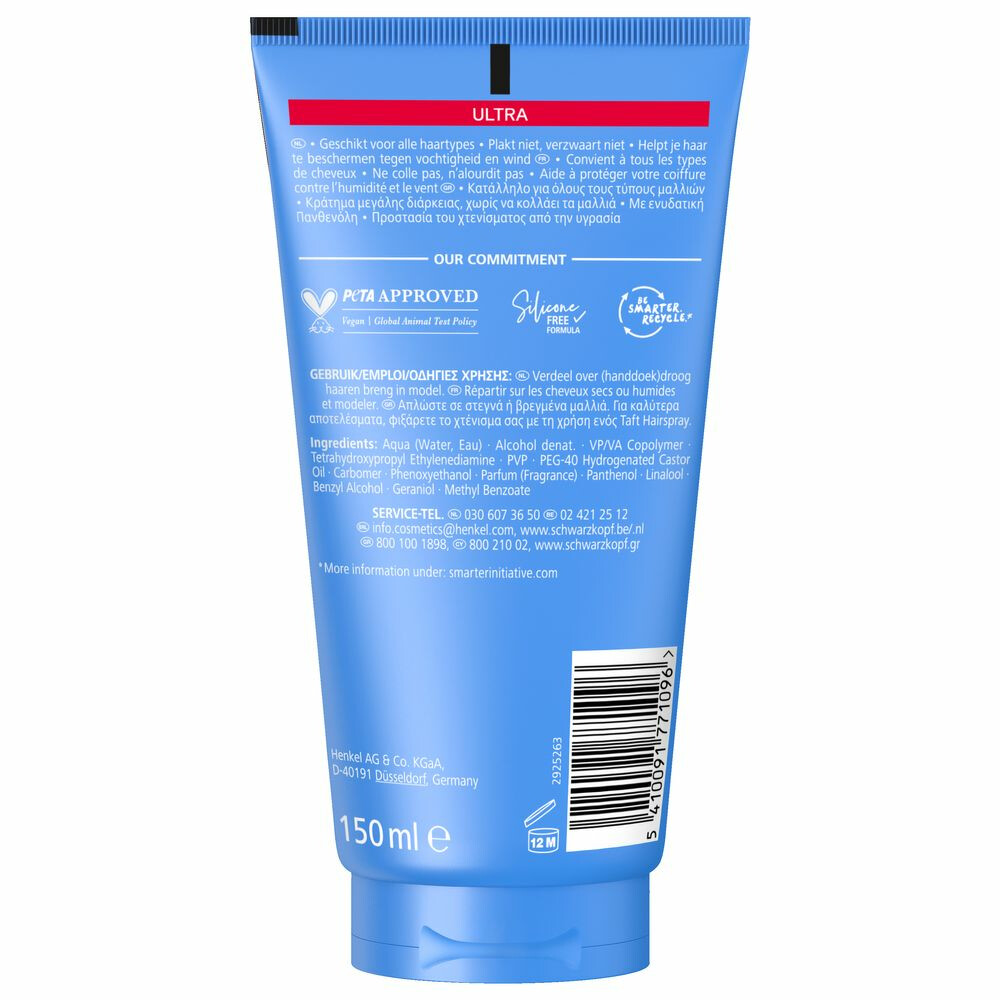 Taft Gel Ultra Styling150 ml
