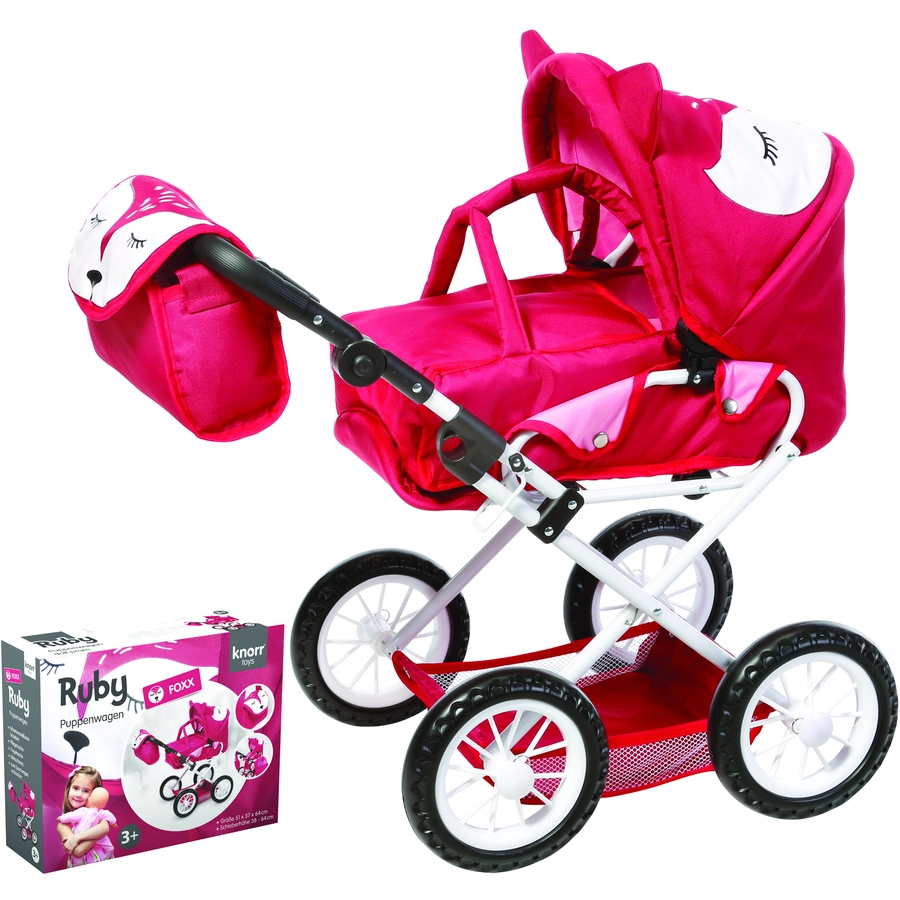 knorr toys® Puppenwagen Ruby - Foxx rot