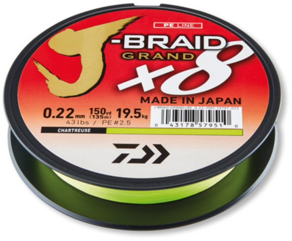 Tresse Daiwa J-Braid Gr X8E