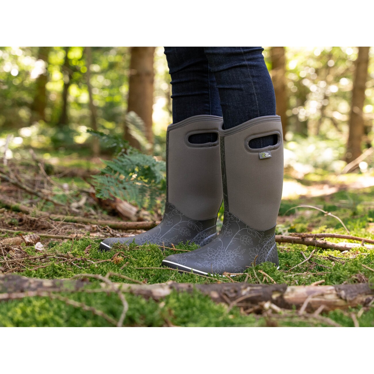 TwoTracks Pia Grey Neoprenstiefel hoch 39 - EU