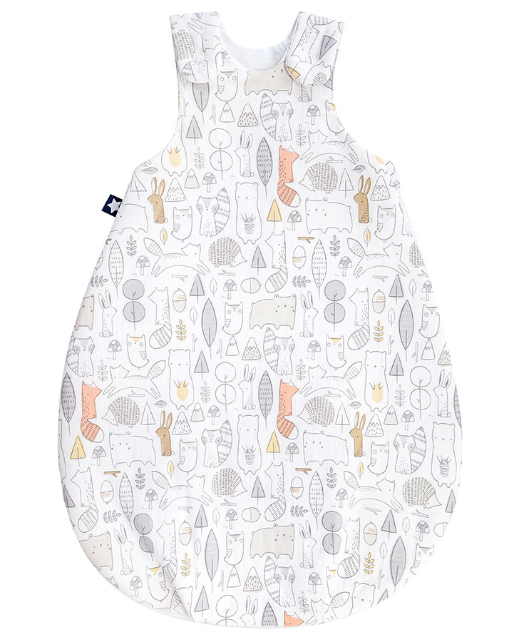 Babyschlafsack KOON – FOREST in weiß