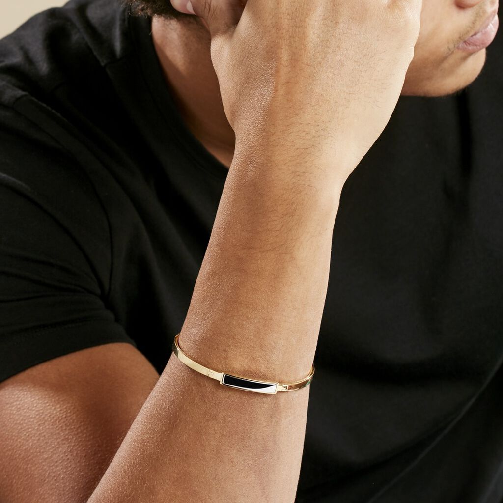 Bracelet Jonc Plaqué Or Jaune Tamiko