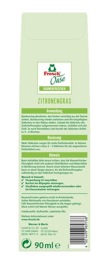 Frosch Oase Raumerfrischer Zitronengras OGP