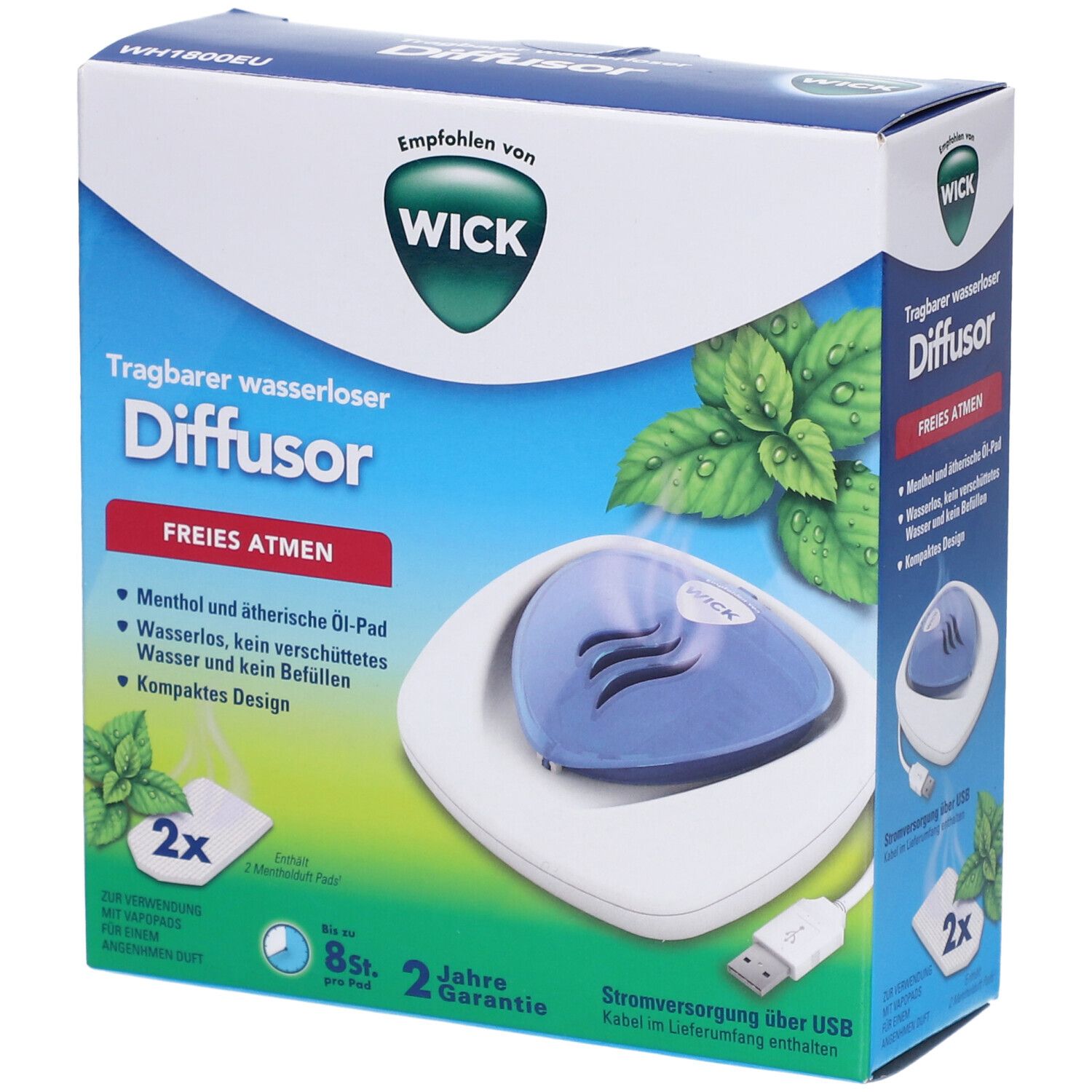 WICK Wasserloser tragbarer Diffuser