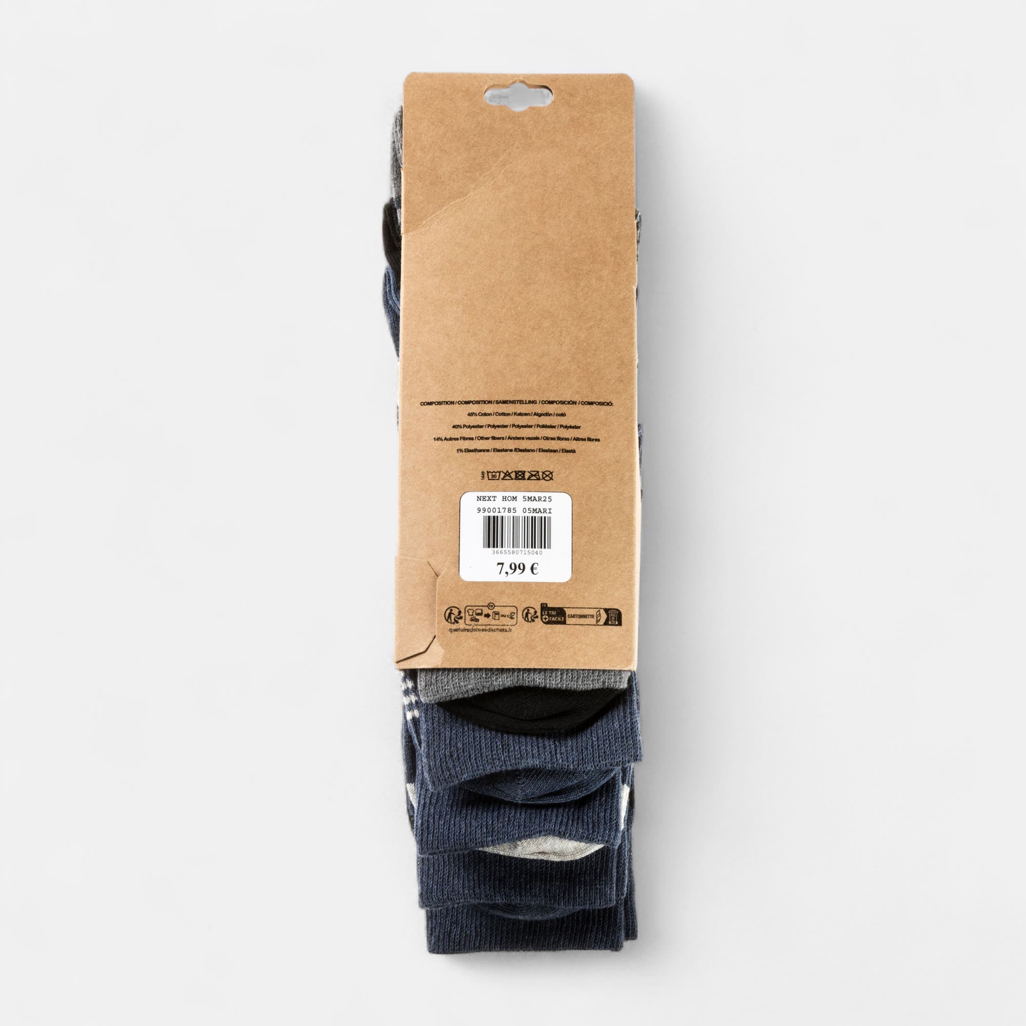 Chaussettes Homme bleu marine