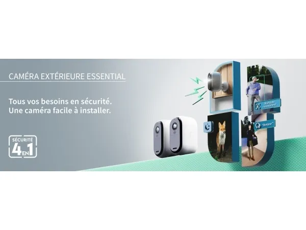 Arlo Essential - 2nd Generation - netværksovervågningskamera - indendørs, udendørs - vejrbestandig - farve (Dag/nat) - 2 MP - 1920 x 1080 - audio - trådløs - WiFi (pakke med 3)