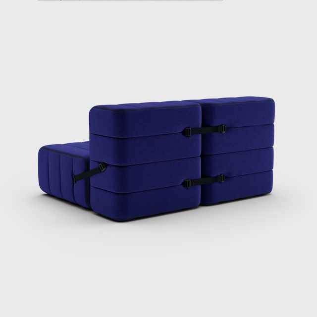 Curt-Set 4 - e.g. Flexibele 2-zitter - Jet - 9605 (blauw)