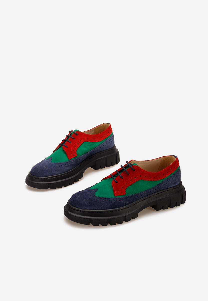Chaussures derby en cuir multicolores Henise V2