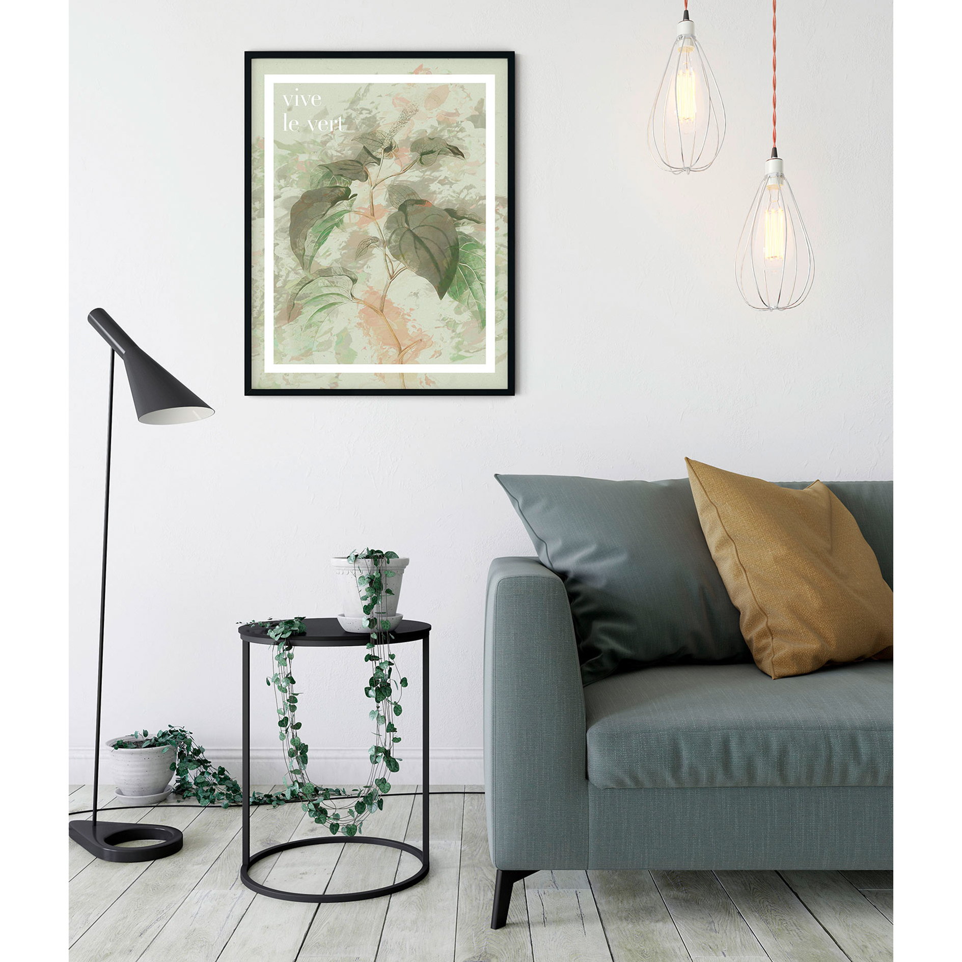 Wandbild VIVE LE VERT - 50x70 cm