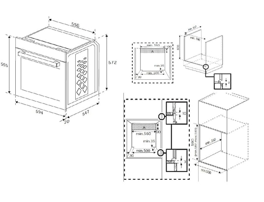 BEKO - Four encastrable pyrolyse BBIM18300XMPF, 72 litres, 10 modes de cuisson