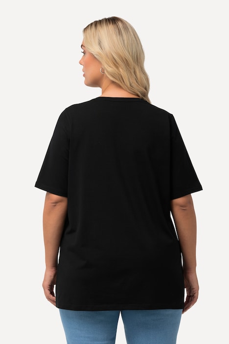 T-Shirt, A-Linie, V-Ausschnitt, Halbarm