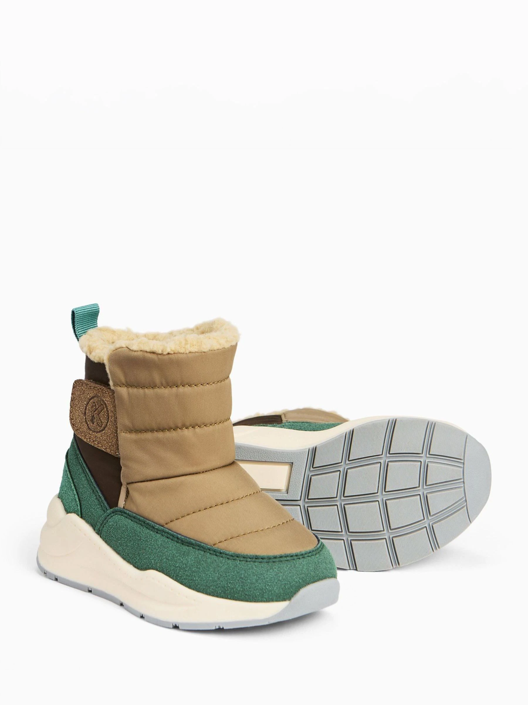 Groen - KIDLY by MORI Quilted Snow Boots