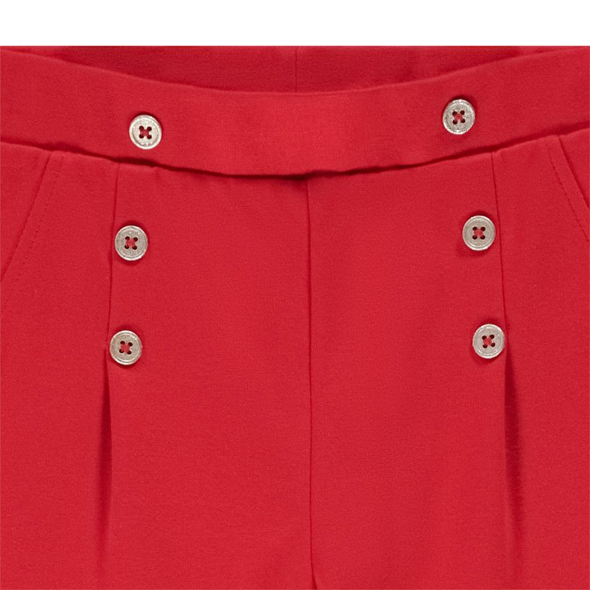 Jegging milano uni pour fille - Rouge