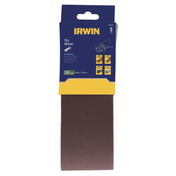 Irwin schuurband 75 x 457 mm K150 voor B+D KA86/88, 3 stuks