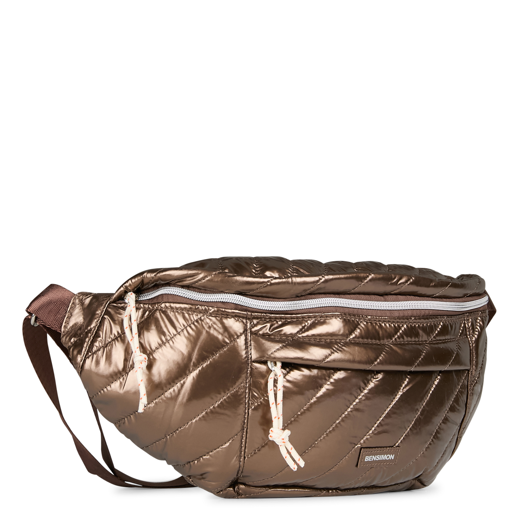 MANHATTAN - Sac banane matelassé| Marron