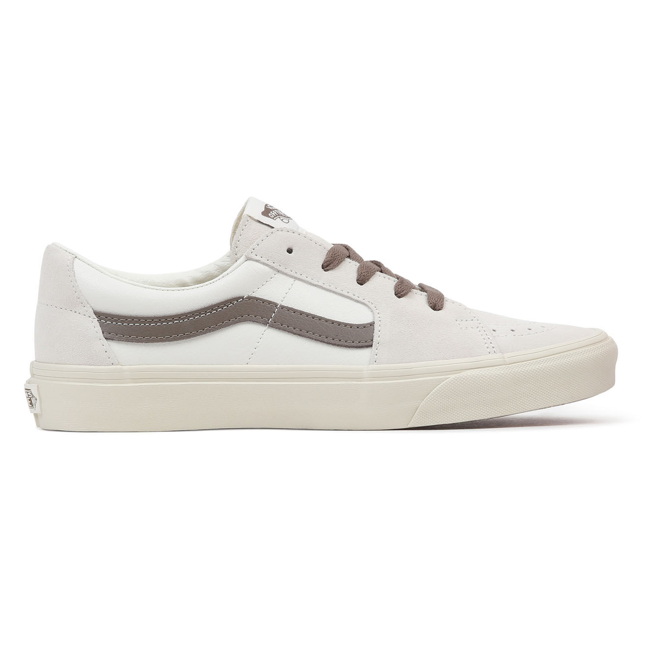 Vans Sneakers en Cuir & Textile SK8-Low écru/marron