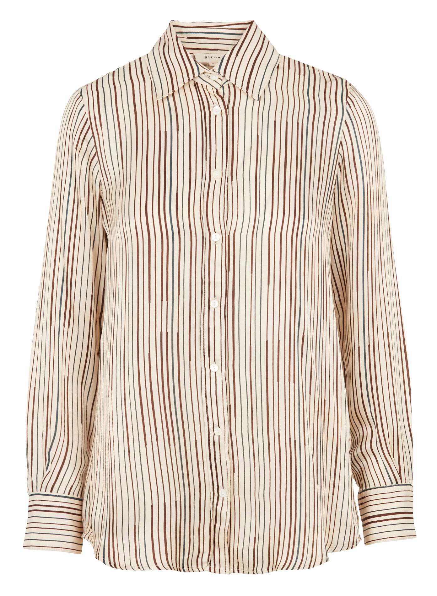 CEZA - Chemise col classique rayée | Beige