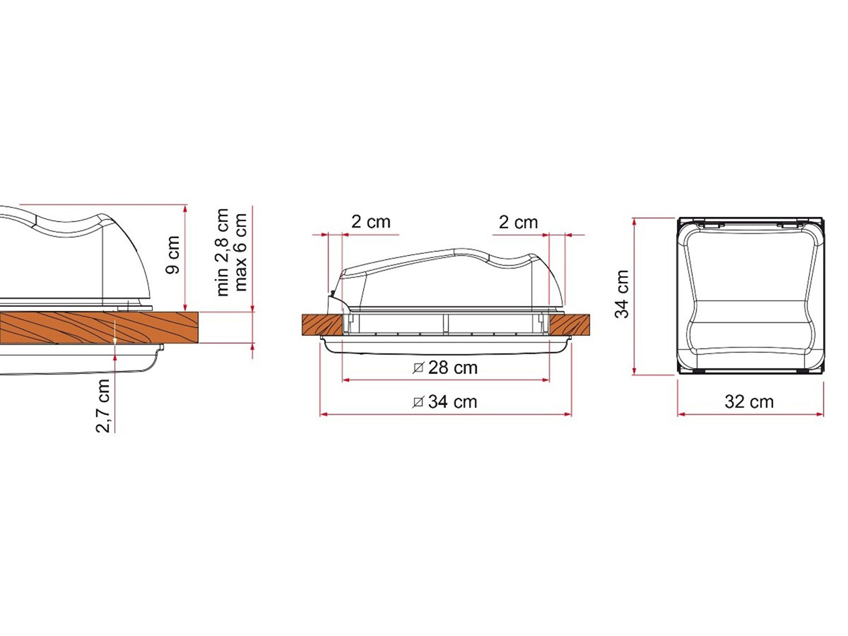 Fiamma Vent 28 F dakluik - white
