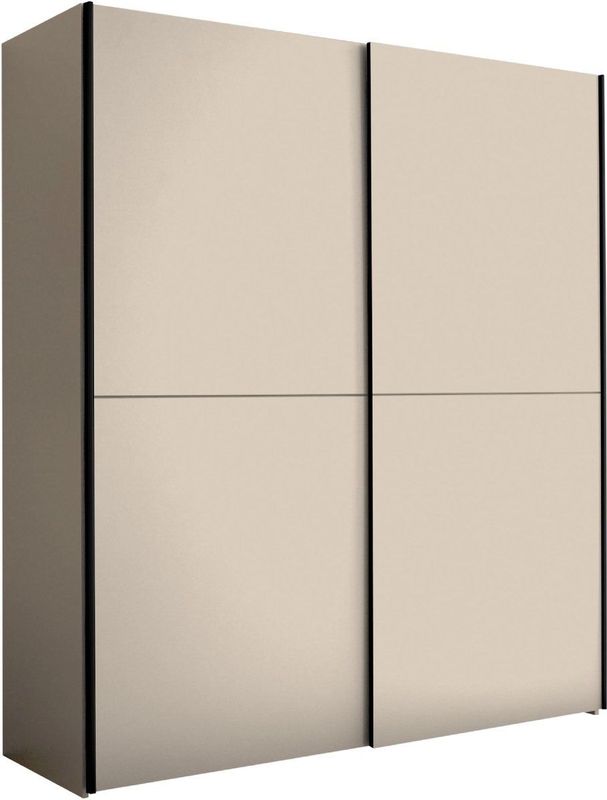Kledingkast Victor - Beige - Opbergkast met Schuifdeuren - 170x195x59 cm - 2 Legplanken & 2 Roedes