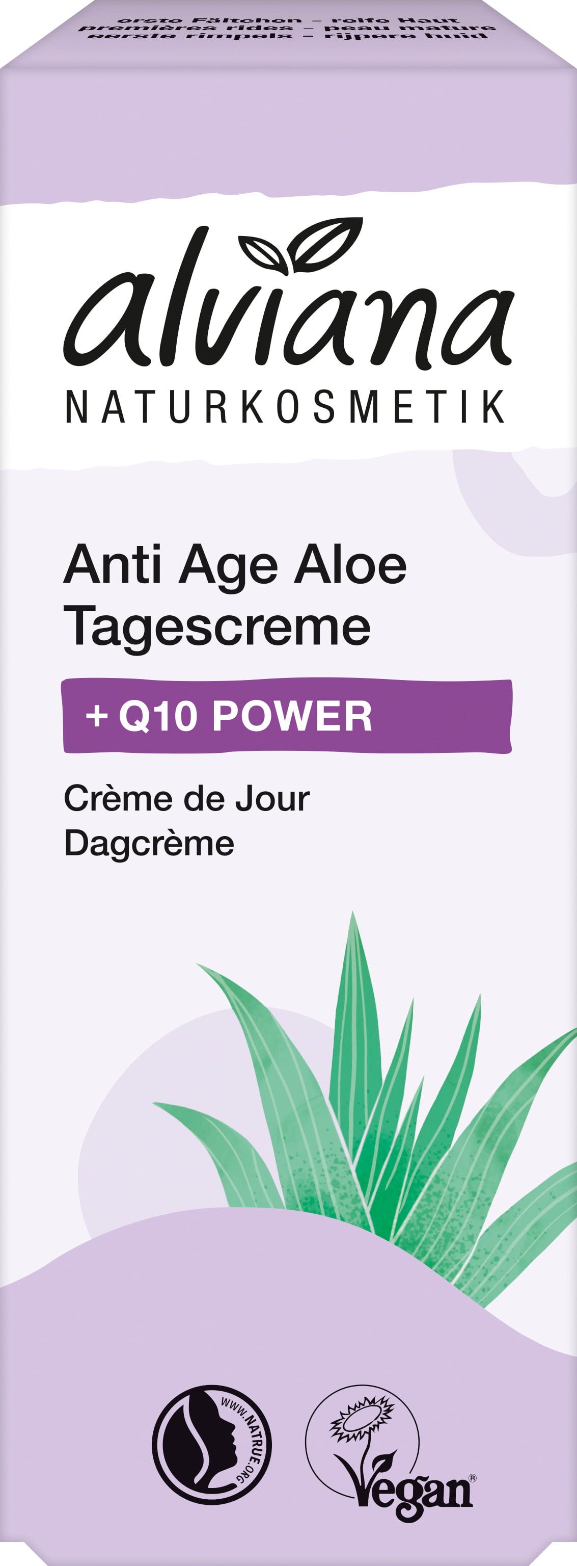 alviana Naturkosmetik  +Q10 POWER Anti Age Aloe Tagescreme, 50 ml