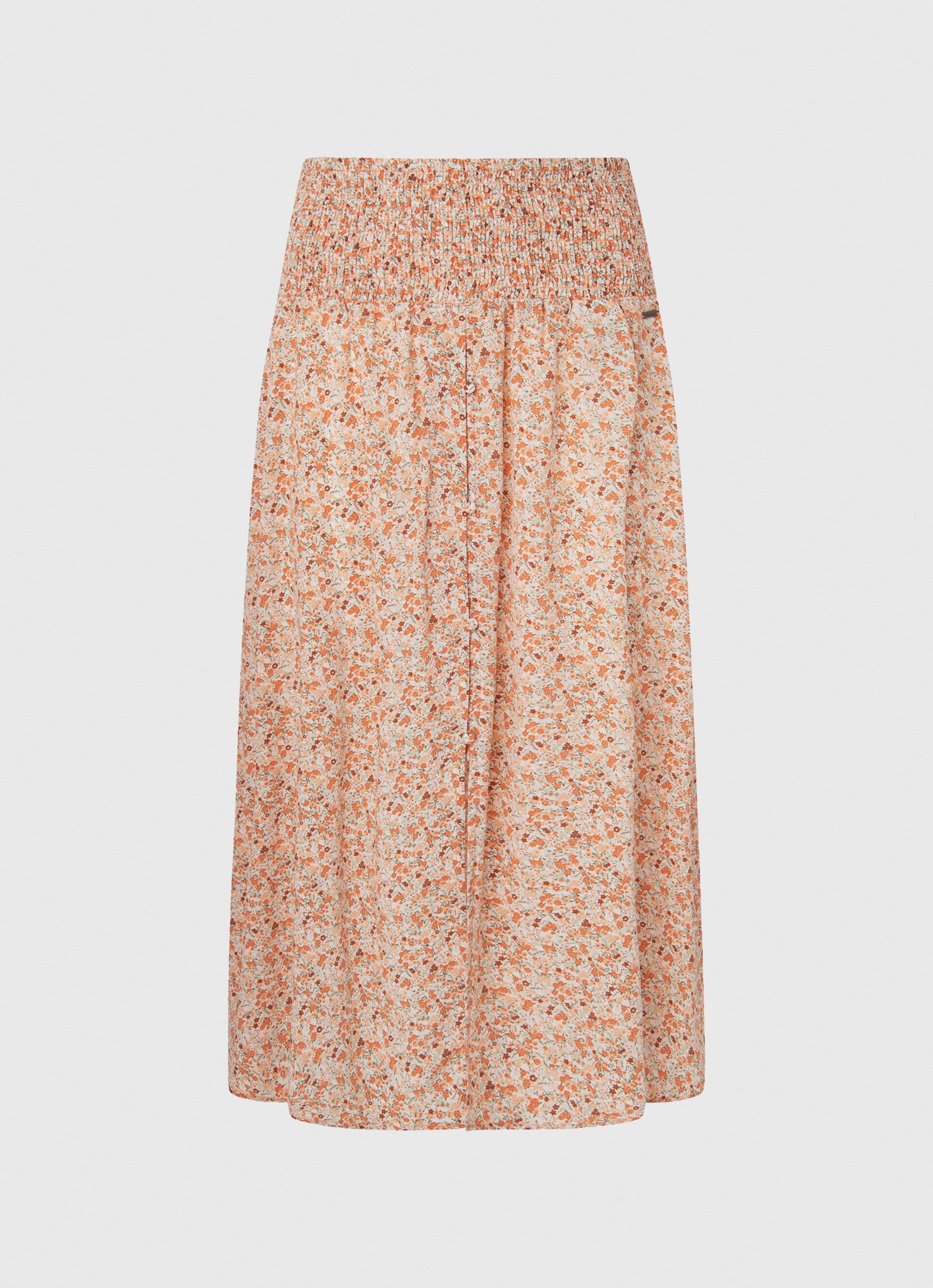 SAIA COM ESTAMPA FLORAL - multicolorida