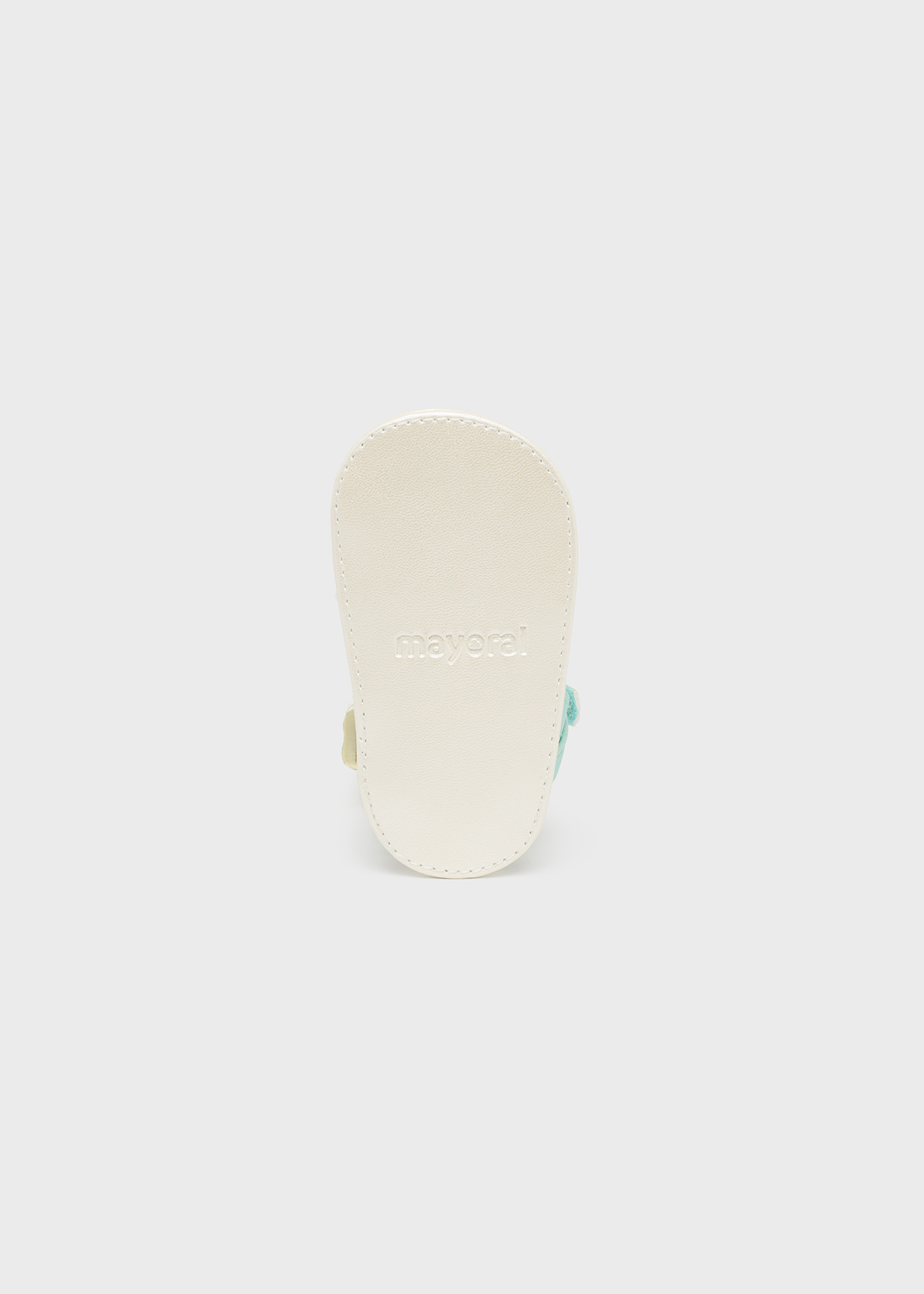 Sandália estampada com fecho de velcro para recém-nascido