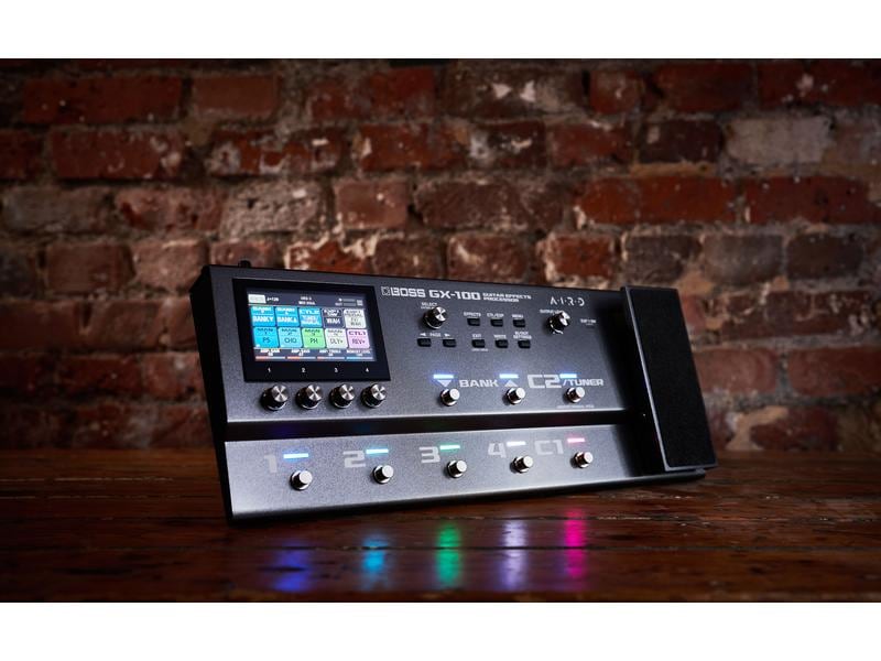 BOSS Effektgerät GX-100 Gitarreneffektprozessor mit neuen Farben für Ihren Sound