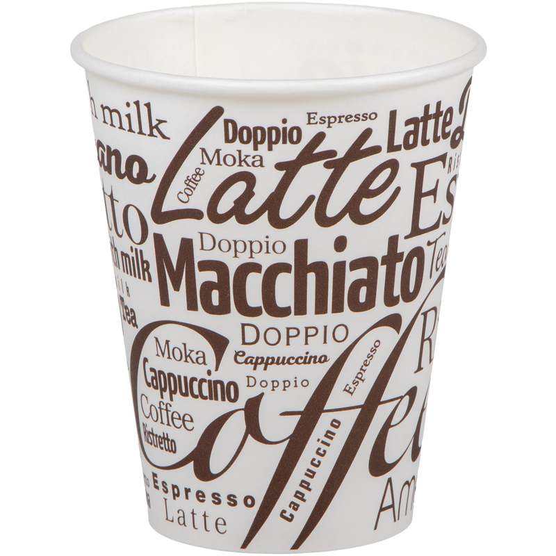 Elco Kaffeebecher, 200 ml, weiss/braun, 20 Stück