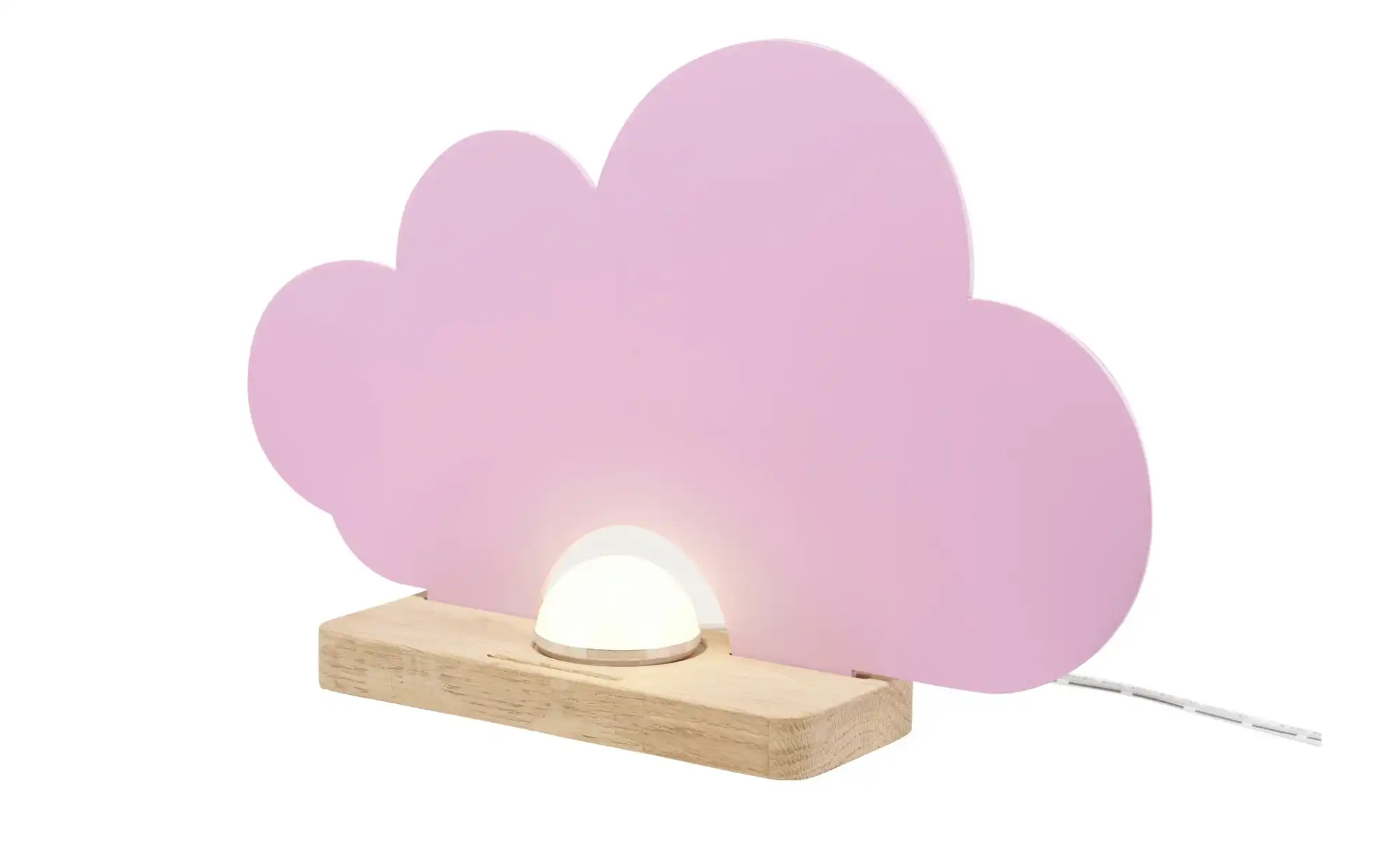 Tischleuchte, Wölkchen, rosa/weiß