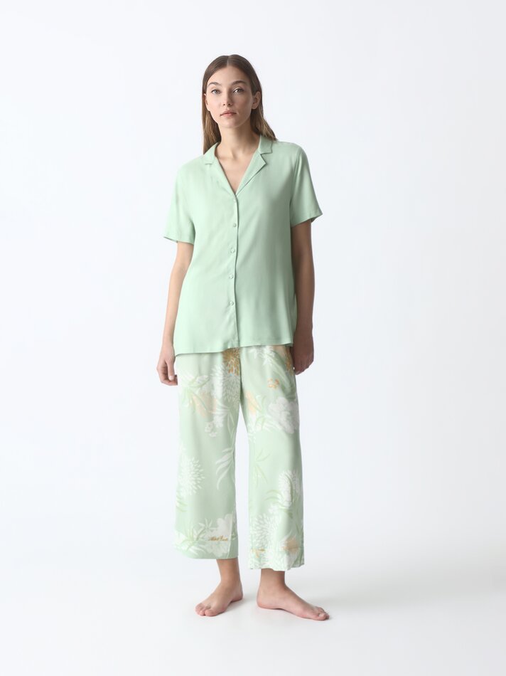 Conjunto de pijama estampado - Verde