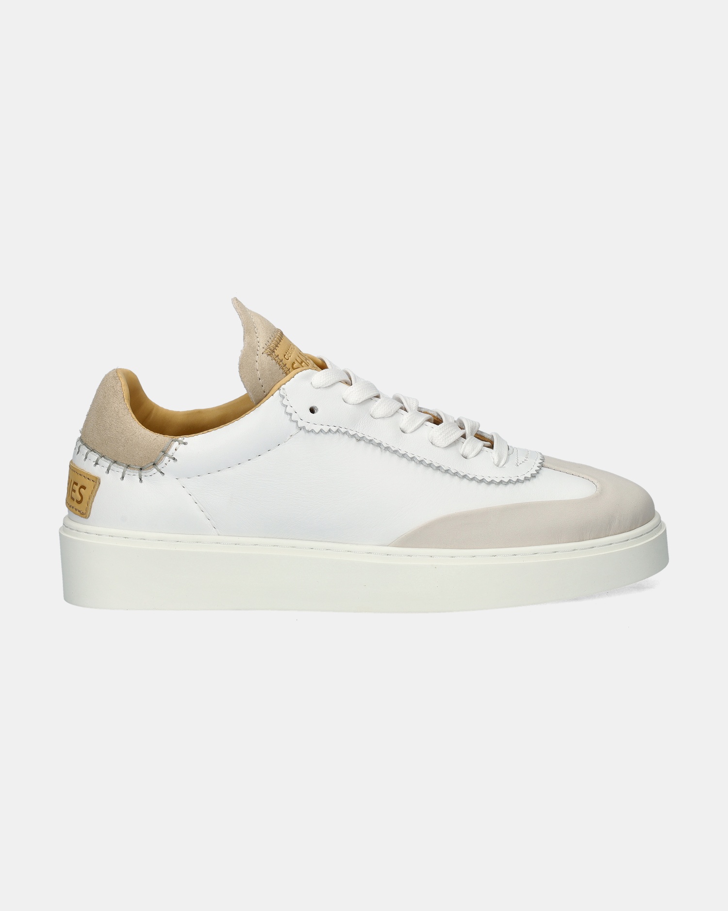 Shabbies Amsterdam Bossa Oxford Hoge sneakers  - beige