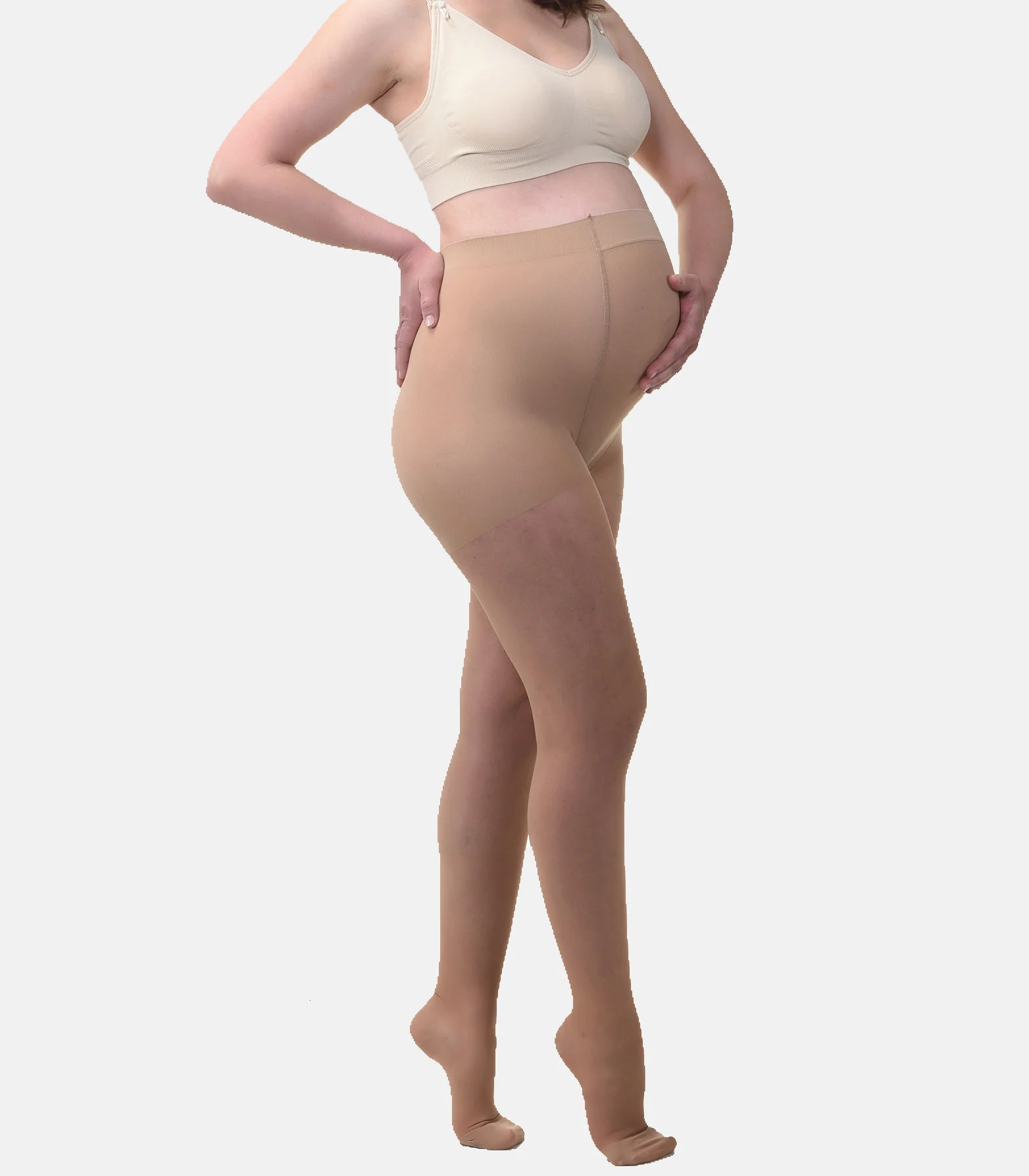 Collants de Grossesse semi-transparents de Mantien | Beige