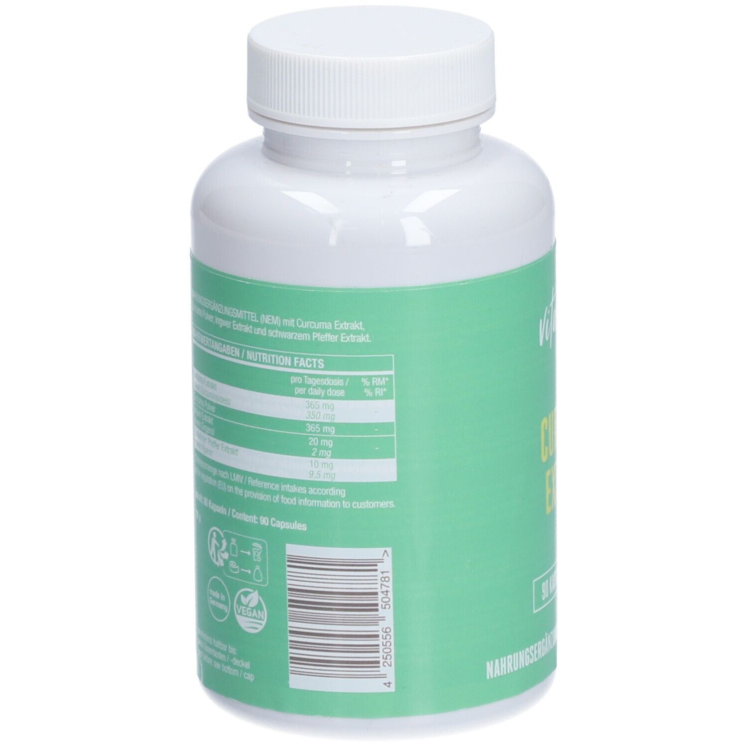 Curcuma Extrakt - 90 vegane Kapseln