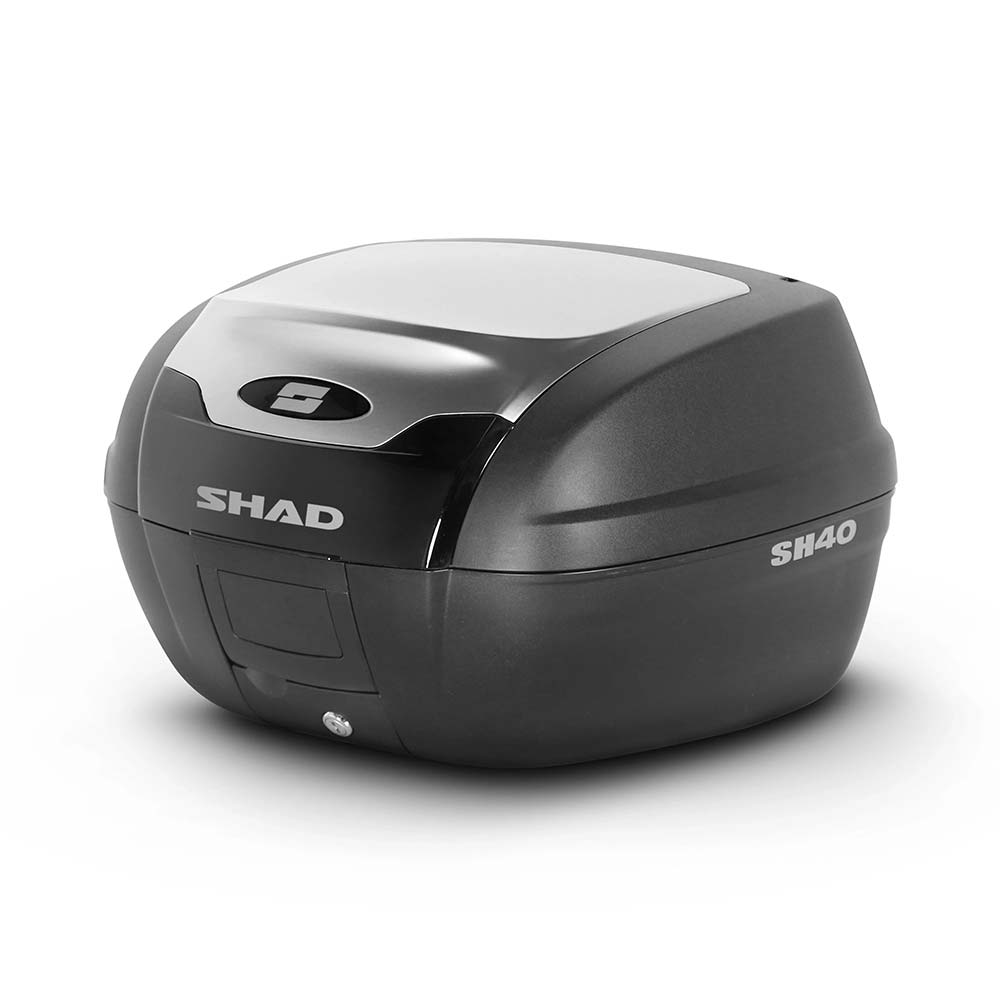 Shad - Top case SH40 Alu Look Noir / Aluminium